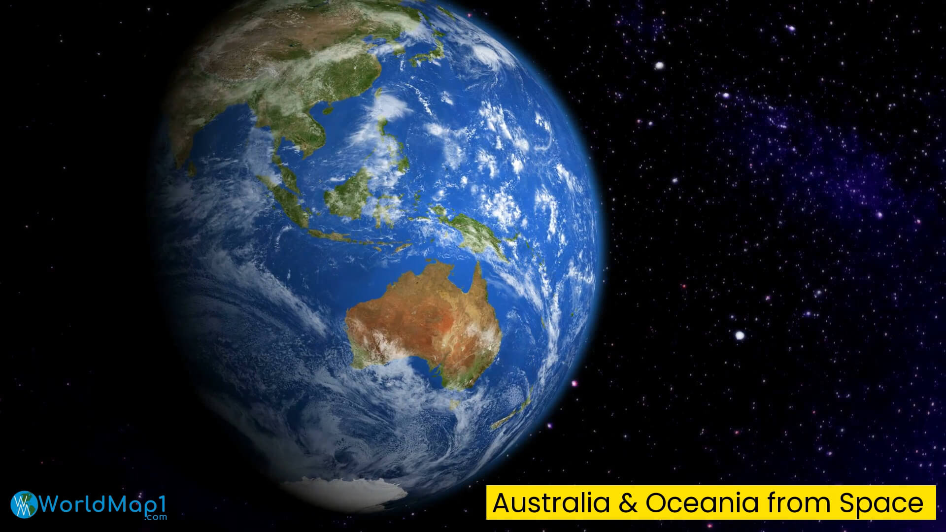 Australia and Oceania from Space